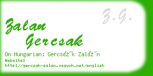 zalan gercsak business card